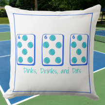 Dinks, Drinks & Dots / Pickleball Mahjong Decor