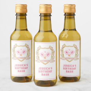 Dinks en Dranks Preppy Pickle Ball Wijn Etiket