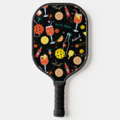 Dinks en drinken pickleball paddle (Achterkant)