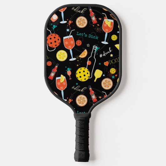 Dinks en drinken pickleball paddle (Achterkant)