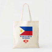 DINKS ZOETER DAN BIBINGKA Filipijnen Pickleball Tote Bag (Voorkant)