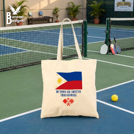DINKS ZOETER DAN BIBINGKA Filipijnen Pickleball Tote Bag