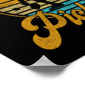 Dinkt goed met andere Pickleball Retro  Poster (Hoek)