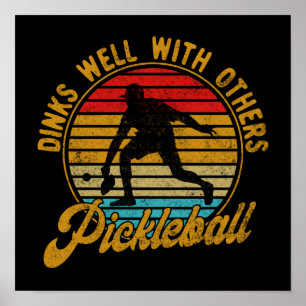 Dinkt goed met andere Pickleball Retro Poster