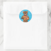 Dinky Beer blazen Hartbellen Ronde Sticker (Tas)
