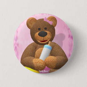 Dinky Beren Babygirl Ronde Button 5,7 Cm