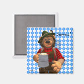 Dinky Beren Bavarian Oktoberfest Beer Magneet (Voorkant / Achterkant)