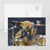 Dinky Beren Drummer Briefkaart (Voorkant / Achterkant)