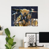 Dinky Beren Drummer Poster (Thuiskantoor)