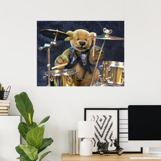 Dinky Beren Drummer Poster (Thuiskantoor)