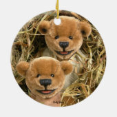 Dinky Beren Farmer Kinder Keramisch Ornament (Achterkant)