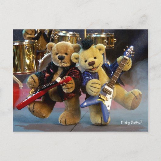 Dinky Beren: Het Duet van de gitaar Briefkaart (Voorkant)