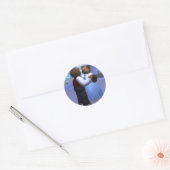 Dinky Beren kerstbal Ronde Sticker (Envelop)