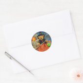 Dinky Beren kleine heks Ronde Sticker (Envelop)