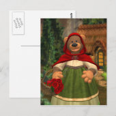 Dinky Beren: Kleine rode Pet Briefkaart (Voorkant / Achterkant)