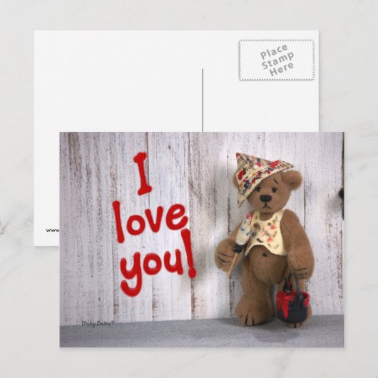 Dinky Beren: Liefde Briefkaart (Voorkant / Achterkant)