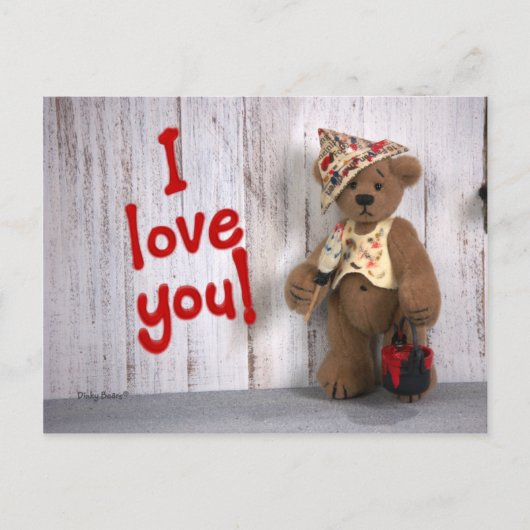 Dinky Beren: Liefde Briefkaart (Voorkant)