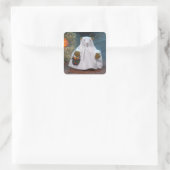 Dinky Beren Little Ghost Vierkante Sticker (Tas)