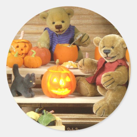 Dinky Beren oogst Ronde Sticker (Voorkant)