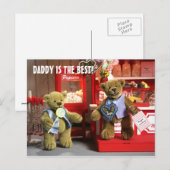 Dinky Beren: Papa is de beste! Briefkaart (Voorkant / Achterkant)