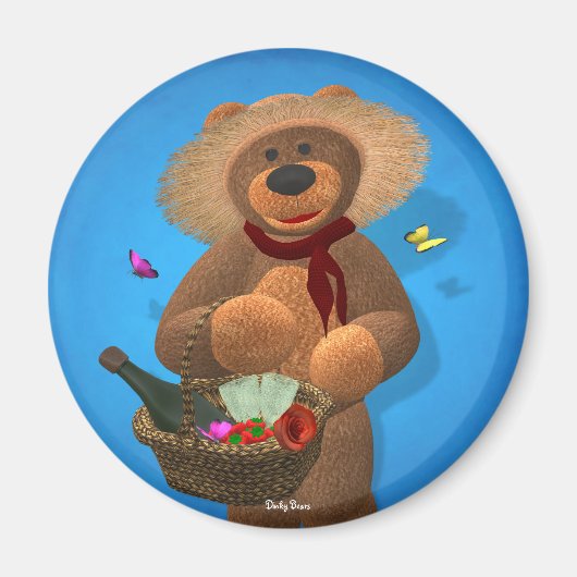 Dinky Beren: Picnic Time Magneet (Voorkant)