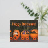 Dinky Beren Pumpkin-Train Briefkaart (Staand voorkant)