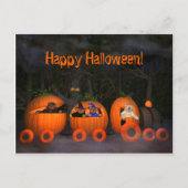 Dinky Beren Pumpkintrain Briefkaart (Voorkant)