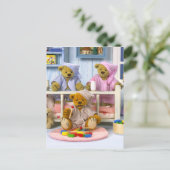 Dinky Beren Slumber Party Briefkaart (Staand voorkant)