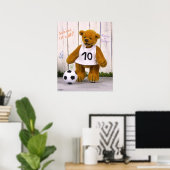 Dinky Beren Voetbalspeler Poster (Thuiskantoor)