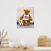 Dinky Beren Voetbalspeler Poster (Keuken)