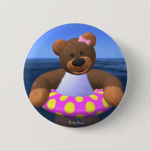Dinky Beren Water Fun Ronde Button 5,7 Cm (Voorkant)