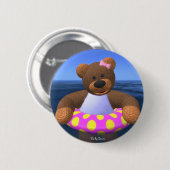 Dinky Beren Water Fun Ronde Button 5,7 Cm (Voorkant /achterkant)