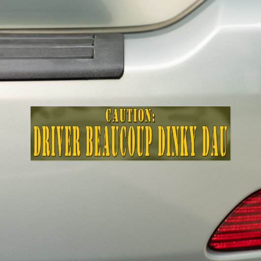 Dinky Dau Bumpersticker (Op auto)