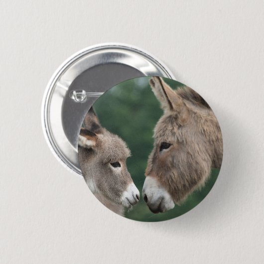 Dinky donkey ronde button 5,7 cm (Voorkant /achterkant)