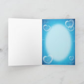 Dinky draag de blazende Bellen van het Hart Feestdagen Kaart (Binnen)