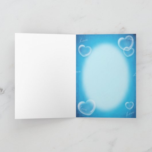 Dinky draag de blazende Bellen van het Hart Feestdagen Kaart (Binnen)