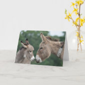 Dinky ezel kaart (Gele Bloem)