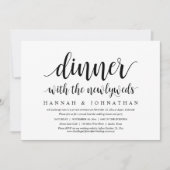 Dinne met de nieuwpootjes, bruiloft Elopement Kaart (Voorkant)