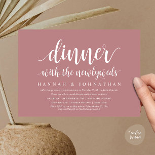 Dinne met de nieuwpootjes, bruiloft Elopement Kaart