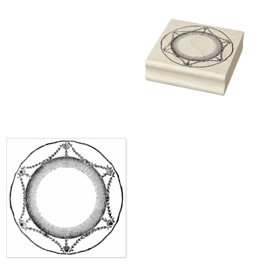  Dinner Bord Rubber Art Stamp Rubberstempel (Gestempeld)