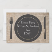 Dinner Bord stijlvol diner Kaart (Voorkant)