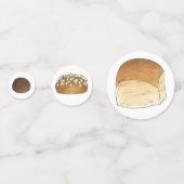 Dinner Bread Rolls Bun in het Oven-Baby shower Confetti (Achterkanten)