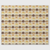 Dinner Bread Rolls Buns Bakery Baker Chef Foodie Cadeaupapier (Vlak)