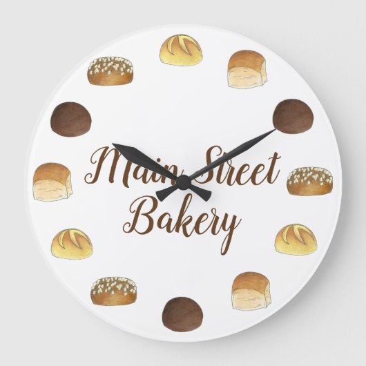 Dinner Bread Rolls Buns Bakery Baker Chef Foodie Grote Klok (Voorkant)