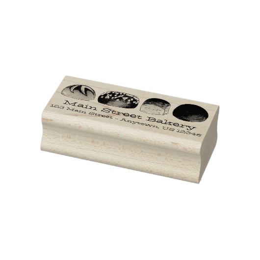 Dinner Bread Rolls Buns Bakery Baker Chef Foodie Rubberstempel (Stempel)