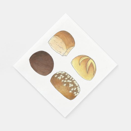 Dinner Bread Rolls Buns Bakery Baker Chef Foodie Servet (Hoek)