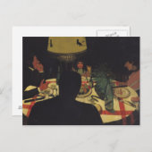 Dinner by Lamplight, 1899 Briefkaart (Voorkant / Achterkant)