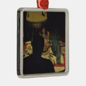 Dinner by Lamplight, 1899 Metalen Ornament (Rechts)