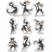 Dinner Dance - Tuxedo Kat Sticker (Voorkant)
