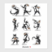 Dinner Dance - Tuxedo Kat Sticker (Vel)